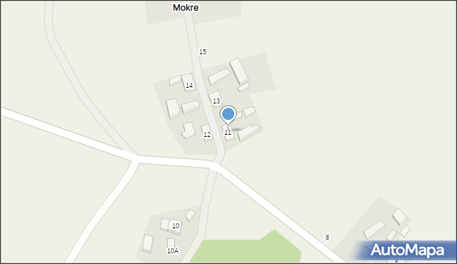 Glinki Mokre, Glinki Mokre, 11, mapa Glinki Mokre