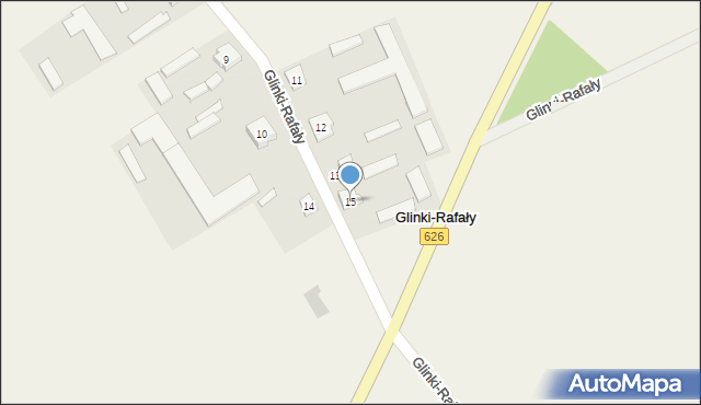 Glinki-Rafały, Glinki-Rafały, 15, mapa Glinki-Rafały