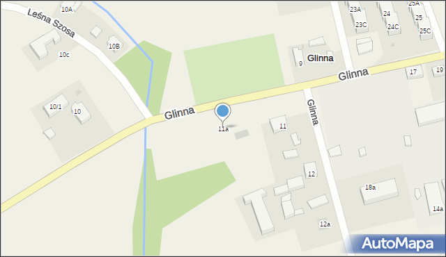 Glinna, Glinna, 11a, mapa Glinna
