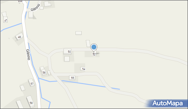 Glinno, Glinno, 52, mapa Glinno