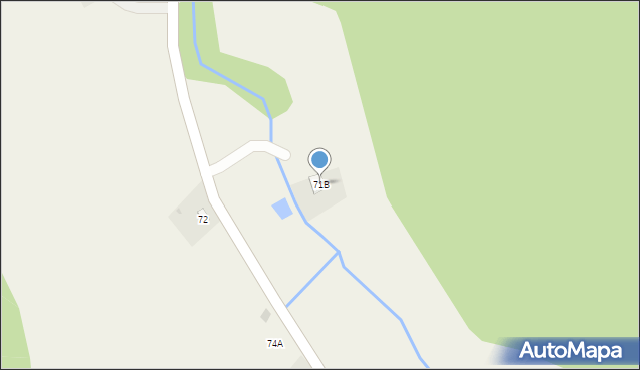 Glinno, Glinno, 71B, mapa Glinno