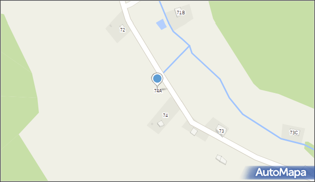 Glinno, Glinno, 74A, mapa Glinno