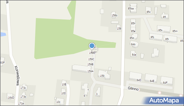 Glinno, Glinno, 159D, mapa Glinno