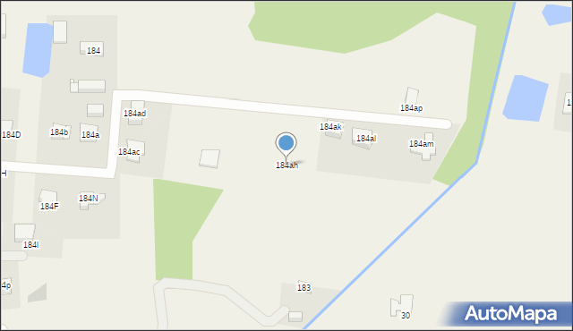 Glinno, Glinno, 184ah, mapa Glinno