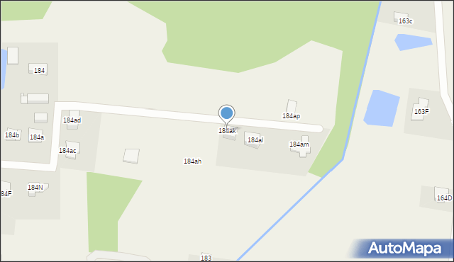 Glinno, Glinno, 184ak, mapa Glinno