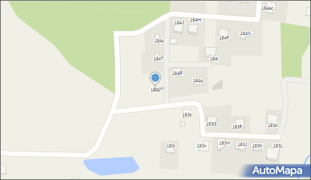 Glinno, Glinno, 184u, mapa Glinno