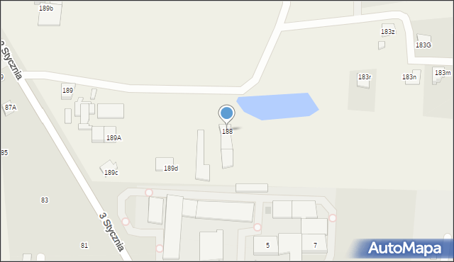 Glinno, Glinno, 188, mapa Glinno