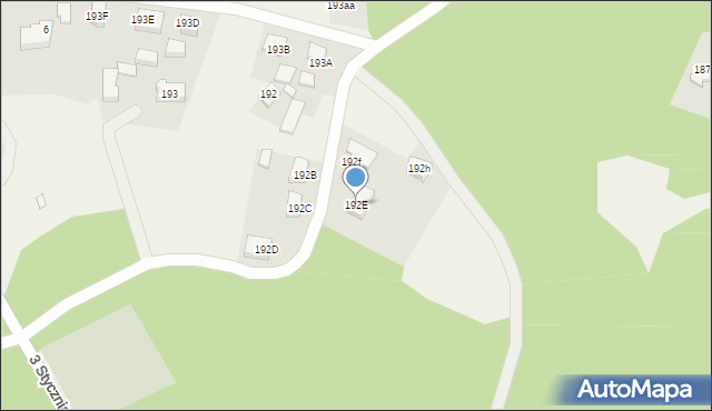 Glinno, Glinno, 192E, mapa Glinno