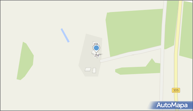 Glinno, Glinno, 204, mapa Glinno