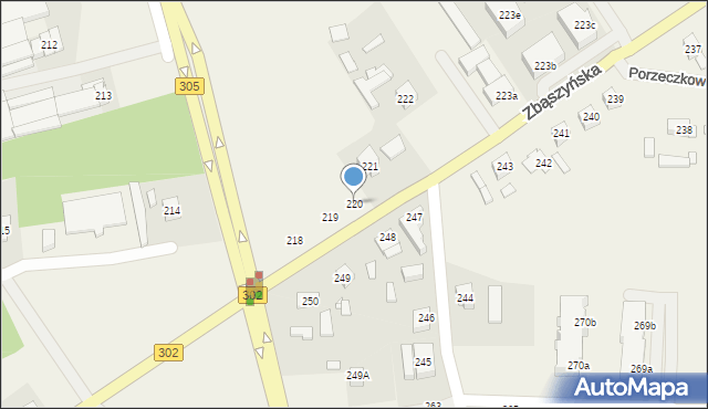 Glinno, Glinno, 220, mapa Glinno