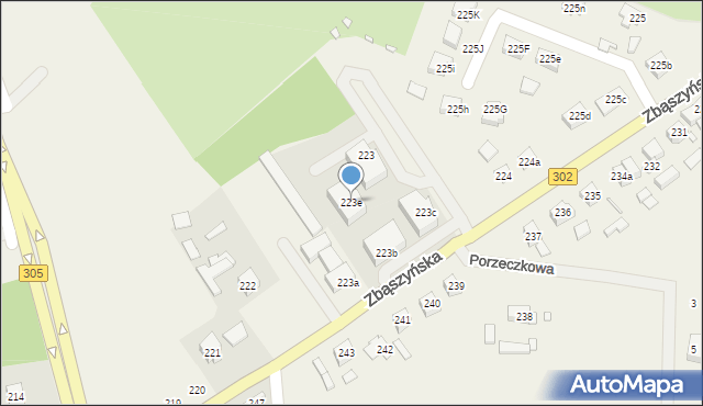 Glinno, Glinno, 223e, mapa Glinno