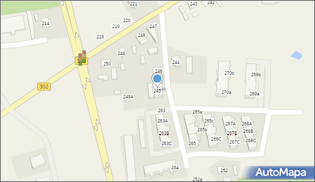 Glinno, Glinno, 245, mapa Glinno