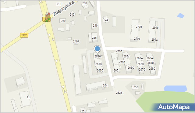 Glinno, Glinno, 263A, mapa Glinno