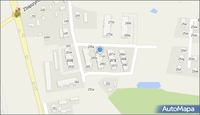 Glinno, Glinno, 266B, mapa Glinno