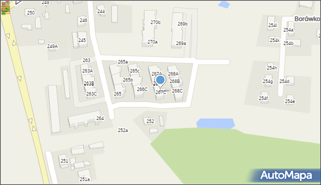Glinno, Glinno, 267C, mapa Glinno