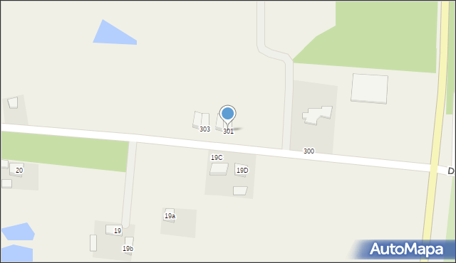 Glinno, Glinno, 301, mapa Glinno