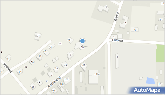 Glinno, Glinno, 5A, mapa Glinno