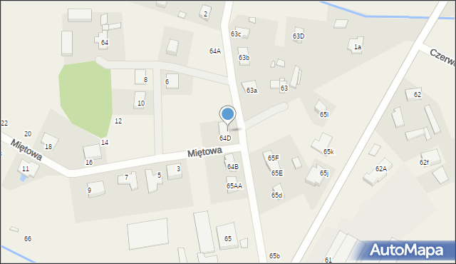 Glinno, Glinno, 65an, mapa Glinno