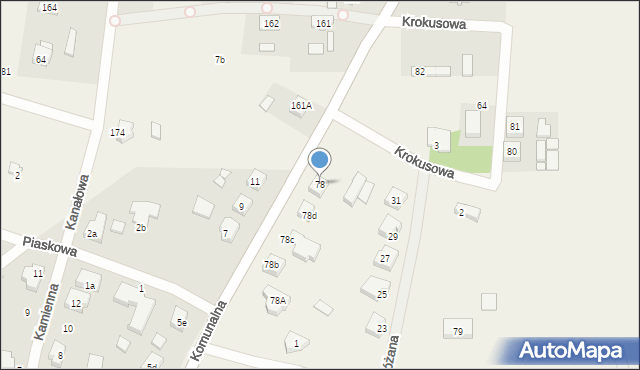 Glinno, Glinno, 78, mapa Glinno