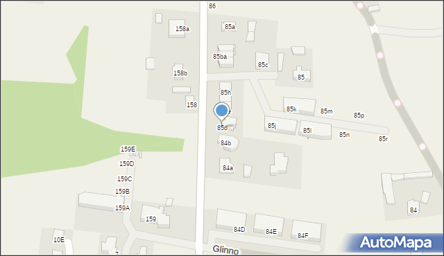 Glinno, Glinno, 85d, mapa Glinno