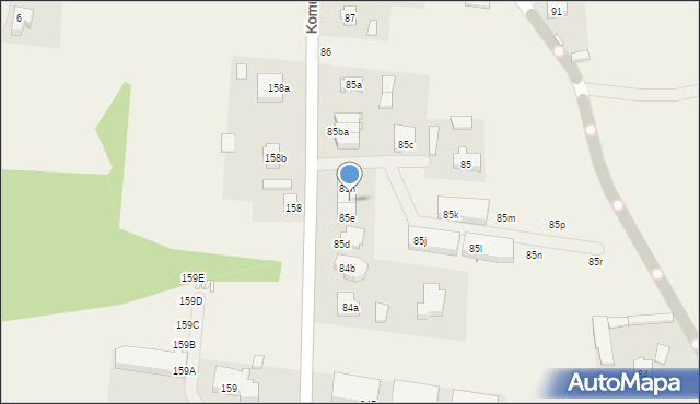 Glinno, Glinno, 85g, mapa Glinno