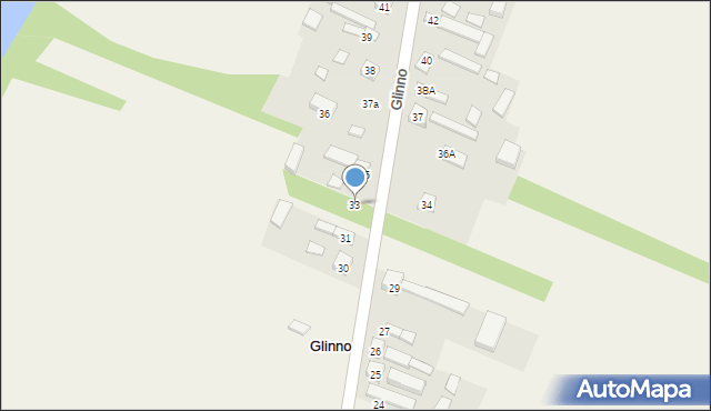 Glinno, Glinno, 33, mapa Glinno