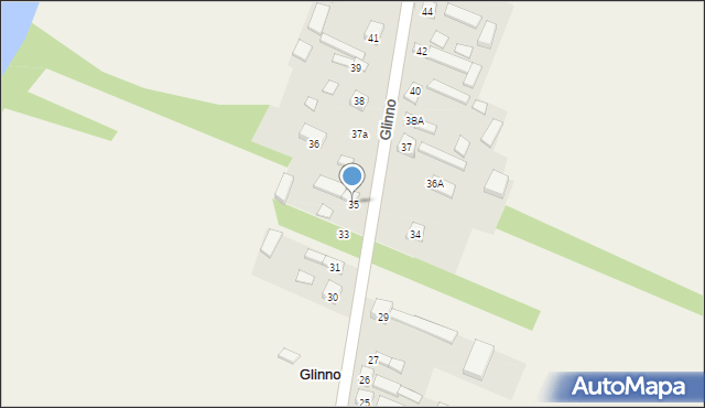 Glinno, Glinno, 35, mapa Glinno