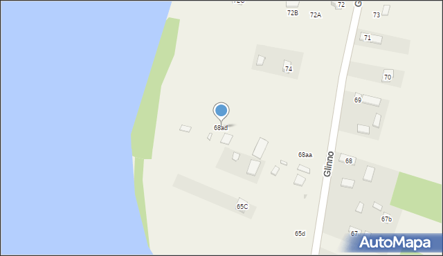 Glinno, Glinno, 68ad, mapa Glinno