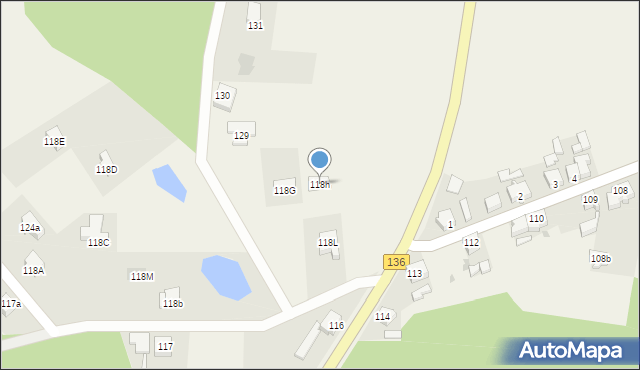 Glisno, Glisno, 118h, mapa Glisno