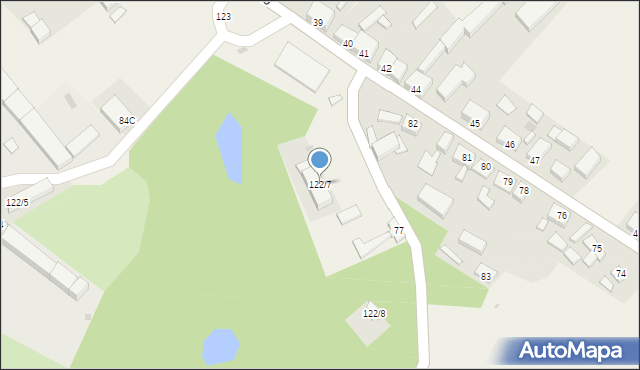 Glisno, Glisno, 122/7, mapa Glisno