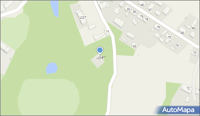 Glisno, Glisno, 122/8, mapa Glisno