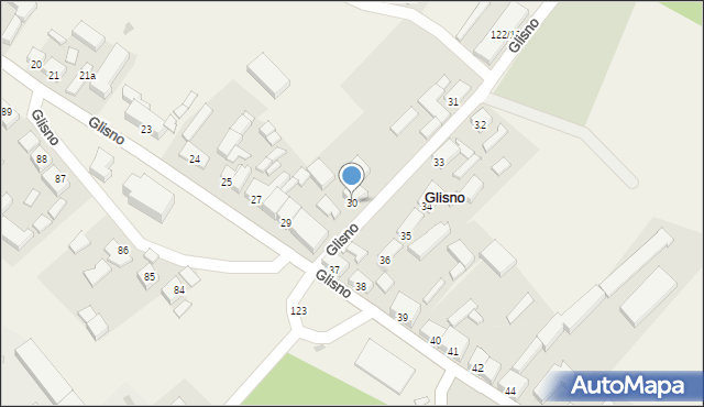 Glisno, Glisno, 30, mapa Glisno