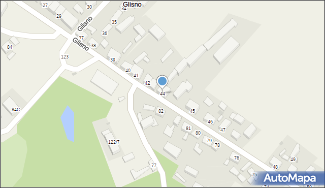 Glisno, Glisno, 44, mapa Glisno