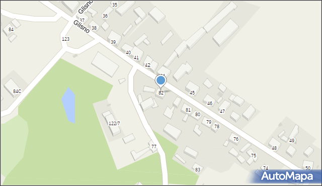 Glisno, Glisno, 82, mapa Glisno