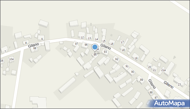 Glisno, Glisno, 95, mapa Glisno