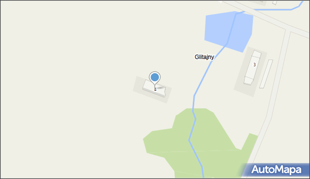 Glitajny, Glitajny, 4, mapa Glitajny