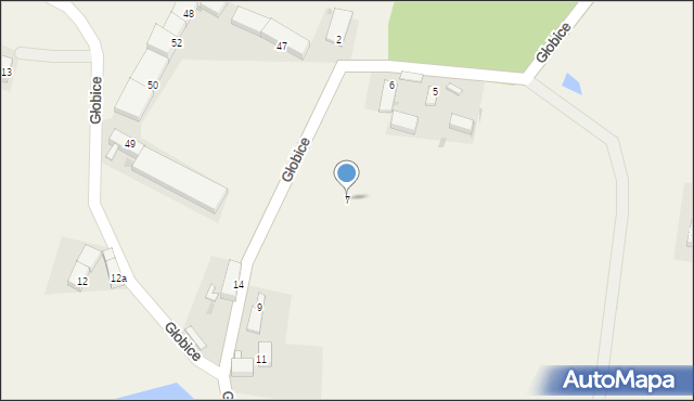 Głobice, Głobice, 7, mapa Głobice