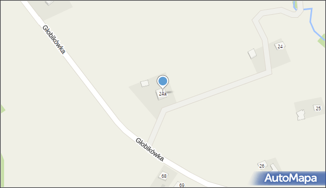 Głobikówka, Głobikówka, 24a, mapa Głobikówka