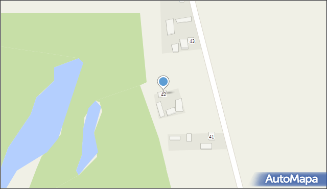 Głodno, Głodno, 42, mapa Głodno
