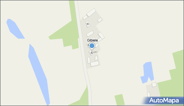 Głodno, Głodno, 82, mapa Głodno