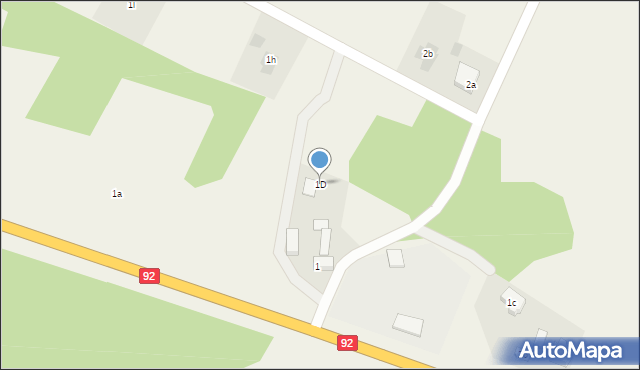 Głodno, Głodno, 1D, mapa Głodno