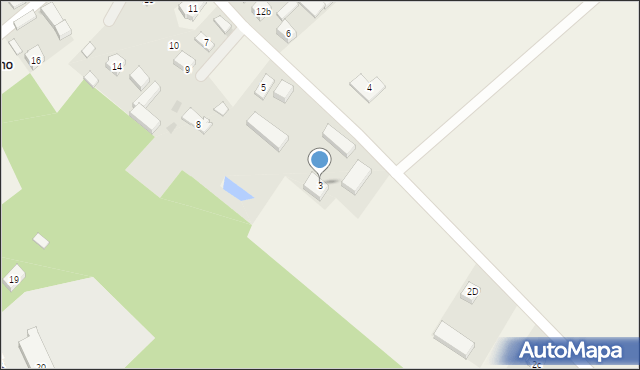 Głodno, Głodno, 3, mapa Głodno