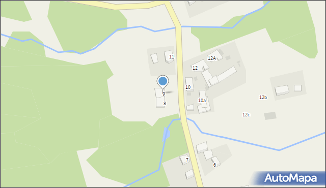 Głodowa, Głodowa, 9, mapa Głodowa