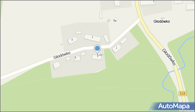 Głodówko, Głodówko, 3, mapa Głodówko