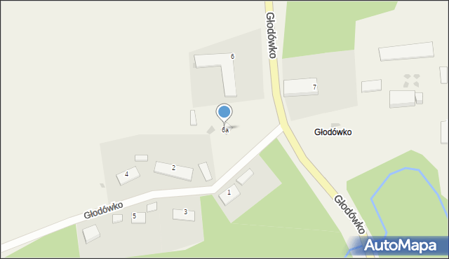 Głodówko, Głodówko, 6a, mapa Głodówko