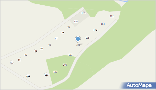Głodowo, Głodowo, 106, mapa Głodowo