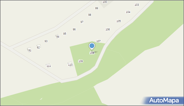 Głodowo, Głodowo, 108, mapa Głodowo