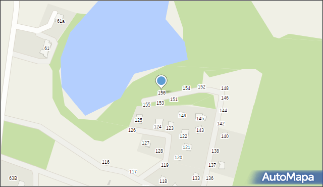 Głodowo, Głodowo, 156, mapa Głodowo