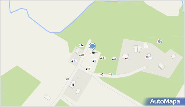 Głodowo, Głodowo, 49F, mapa Głodowo