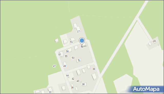 Głodowo, Głodowo, 54, mapa Głodowo
